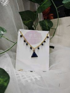 Triangle Stone Dangle Necklace Combo