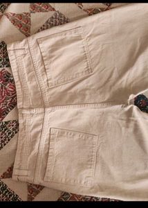 Beige Straight Leg Pants
