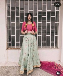beautiful lehanga with choli no dupatta