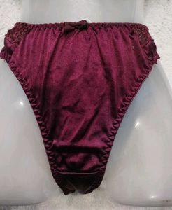Burgundy 💚Lace Trim Panties
