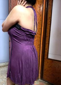 Women's purple Dress