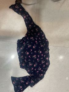 Floral Print Crop Top