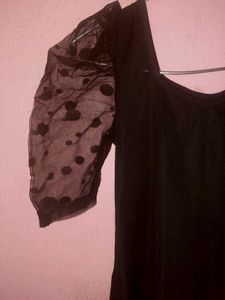 Elegant Black Midi Dress