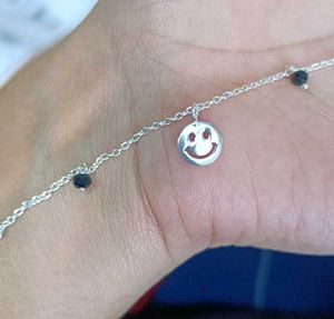 Giva 925 Real Silver Kids Smily Anklet (2 Pieces)