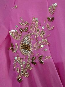 Pink Embellished Anarkali Gown