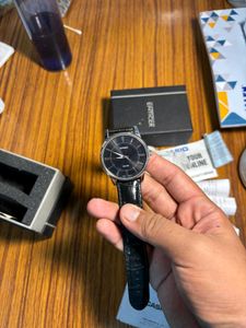 Casio Men Watch Lether