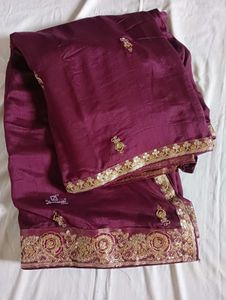 Elegant Heavy Embroidered Saree