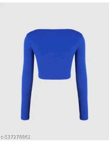 Blue Long Sleeve Top