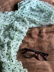 Mint Polka Dot Mini Dress