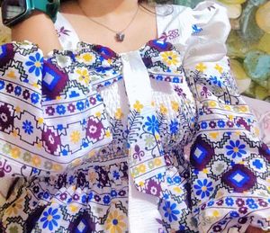 White Floral Top