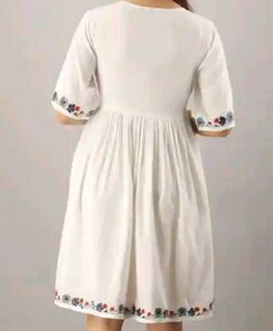 White Embroidered Dress
