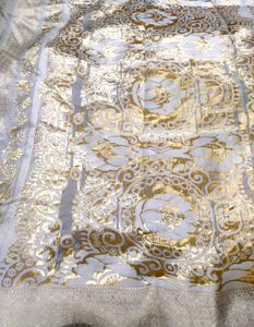 Rust Color Lichi Silk Saree