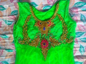 Green Ethnic Gown