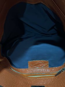 Orange Leather Handbag