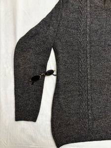 Classic Grey Knit Sweater