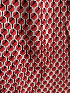 Red Pattern Mini Dress
