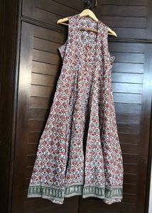 Fabindia Women Printed Cotton Anarkali Kurta
