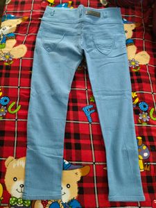 High Waisted Light Blue Jeans