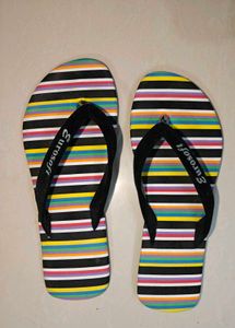 Striped Flip Flops
