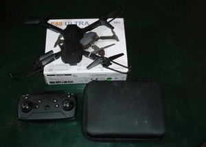 Black foldable drone E88 Ultra