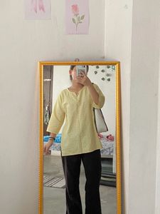 Vintage Yellow Tunic Top