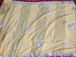 Elegant Embroidered Saree