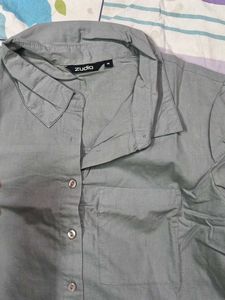 Zudio Gray Button-Down Shirt