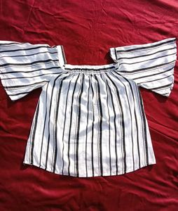 Striped Off-Shoulder Top