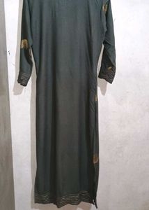 Olive Green Tunic with Gold Details
