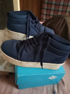 High heels canvas shoes 7&#34;