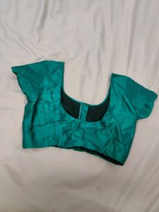 Dark Green Satin Blouse 💚