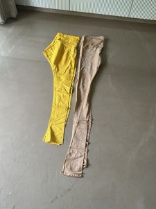 Unique Yellow &amp; Beige Chudidar