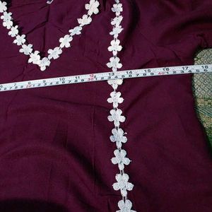 Elegant Purple Kurta Set💜