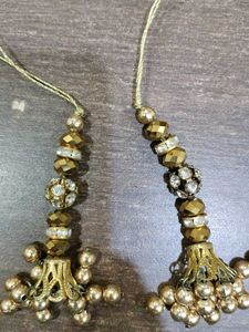 Golden Blouse Danglers