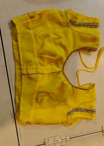 Yellow Embellished Blouse