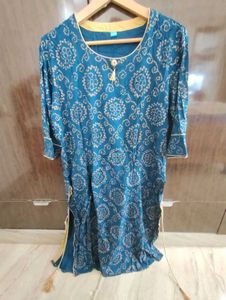 Elegant Blue Printed Kurta