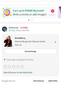 Burgundy Tailored Jacket (Brand New)