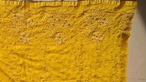 Yellow Duptta Heavy Work