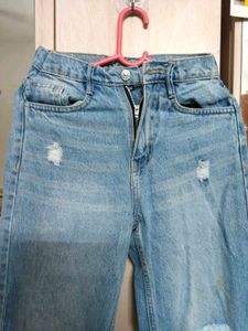 Distressed Denim Jeans