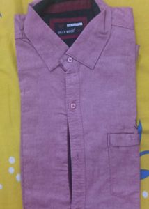 Gray Wood Casual Button-Down Partywesr Shirt