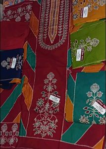 Daily Wear Suit Material Cotton And Silk