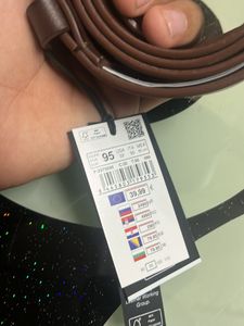 Pure Brown Leather Belt From Spain (MARP 40 Euros)