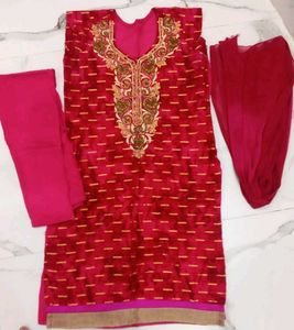 Pink Embroidered Salwar Kameez
