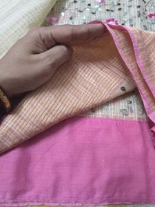 Baby Pink Office wear Saree
