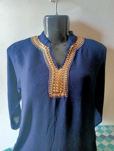 Navy Blue Kurta