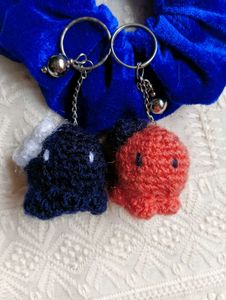 Crochet Double the Charm: Adorable Keychain Buddie