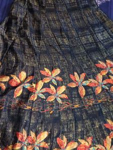 Floral Print Midi Skirt