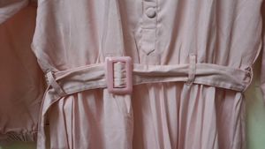 Flared Pink Stylish Dress