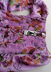 Colourful Smoked Floral Top