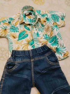 Kid&#39;s Boys Printed Shirt Pant Set